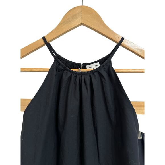 Babaton Savile Poplin mini halter black dress size Medium - Picture 2 of 6
